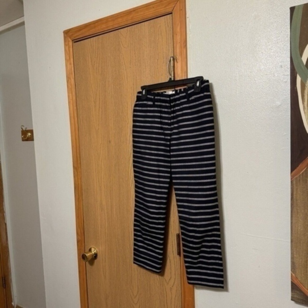 Gap Size 0P Multi-Color w/Stripes Cropped Trouser Pants w/Stretch & 23.5" Inseam